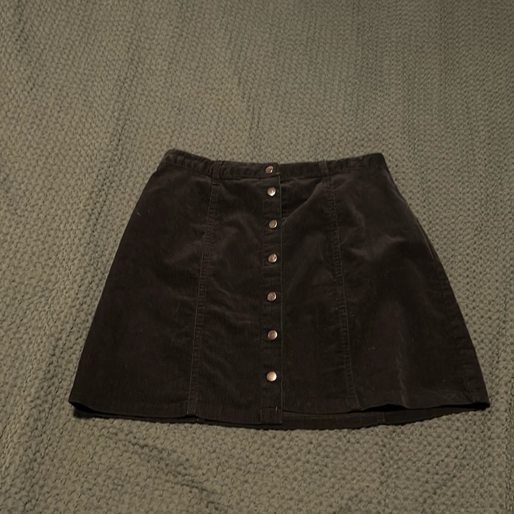 Forever 21 corduroy button up skirt